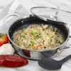 Better Chef 11-Inch 3-Ply Stainless Steel Nonstick Deep Fry Pan with Lid