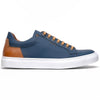 Rubberized Calfskin Sneaker Navy
