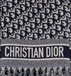 Dior Oblique Hooded Poncho Navy Blue Cotton
