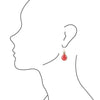 Dreamy Drop Red Howlite Earrings