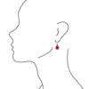 Dreamy Drop Red Onyx Earrings