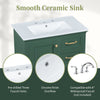 30" Bathroom Vanity with Sink, One Package, Bathroom Cabinet with Drawers, Solid Frame and MDF Board
