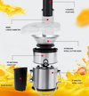 28199470 900W Multi-function electric juicer juice 0.8L, 1.5L slag cup without BPA fruit and vegetable juice, modern vertical mixing kitchen juicer, secondary mechanical