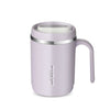 1pc Stainless Steel Cups With Lid; 16 Oz 304 Stainless Steel Tumblers Durable Coffee Mug With Splash Proof Sliding Lid; Drink With Lid Open; Plastic Housing And Lid; Straw Not Included