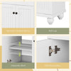 24" Modern Sleek Bathroom Vanity Elegant Ceramic Sink with Solid Wood Frame, Adjustable Shelf