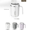 1pc Stainless Steel Cups With Lid; 16 Oz 304 Stainless Steel Tumblers Durable Coffee Mug With Splash Proof Sliding Lid; Drink With Lid Open; Plastic Housing And Lid; Straw Not Included