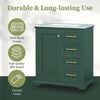 30" Bathroom Vanity with Sink, One Package, Bathroom Cabinet with Drawers, Solid Frame and MDF Board