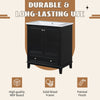30\" Bathroom Vanity with Sink Combo, Multi-functional Bathroom Cabinet with Doors and Drawer, Solid Frame and MDF Board