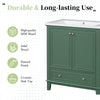 30\" Bathroom Vanity with Sink Combo, Multi-functional Bathroom Cabinet with Doors and Drawer, Solid Frame and MDF Board