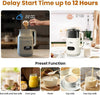 34oz Nut Milk Maker,8 in 1 Automatic Soy Milk Maker for Homemade Nut,Soy,Almond,Oat Milk,Fruit and Vegetable,Almond Milk Maker with Delay Start/Keep Warm/Self-Cleaning,White