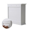 23 "x22" Bathroom Wall Cabinet Wooden Medicine Cabinet MDF Material Storage Organizer with Buffer Hinges;adjustable Shelves Cupboard Storage Cabinet with Handles