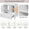 30" Bathroom Vanity with Sink, Bathroom Storage Cabinet with Doors and Drawers, Solid Wood Frame, Ceramic Sink