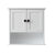 23 "x22" Bathroom Wall Cabinet Wooden Medicine Cabinet MDF Material Storage Organizer with Buffer Hinges;adjustable Shelves Cupboard Storage Cabinet with Handles