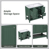 36\" Bathroom Vanity with Sink Combo, One Cabinet and Three Drawers, Solid Wood and MDF Board