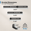 ErgoAV Universal Soundbar Mount Supports up to 15lbs