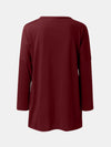 Full Size Round Neck Long Sleeve T-Shirt - Cocoa Yacht Club