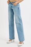RISEN Full Size Low Rise Ankle Boyfriend Distressed Jeans Plus Size