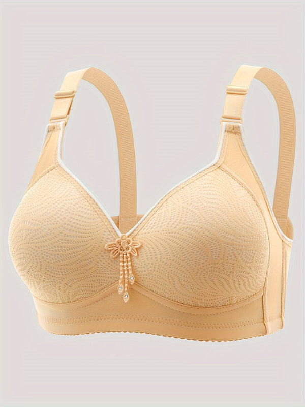 5pcs Solid Seamless Tassel Wireless Tank Bra