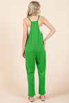 Culture Code Full Size Sleeveless Jumpsuit with Pockets - Cocoa Yacht Club