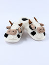 White Cartoon Animal Plush Slippers