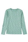 Moonlight Jade Long Sleeve Waffle Knit Top