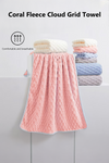 Peach Blossom Coral Fleece Bath Towel