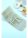 Grass Green 16pcs Portable Manicure Nail Clippers Set