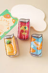 Yellow Pineapple Soda Can PVC Hair Claw Clip