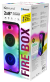 Supersonic 2 x 8" Bluetooth Speaker FIRE BOX with FM Radio and Remote Control (IQ-7188DJBT)