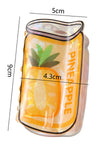 Yellow Pineapple Soda Can PVC Hair Claw Clip