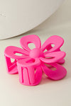 Light Pink Sweet Hollowed Flower Shape Claw Clip