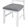 TOPMAX 6-Piece Wood Dining Table Set Kitchen Table Set with Upholstered Bench and 4 Dining Chairs, Farmhouse Style,Gray+White (old sku: SP000003AAK)