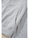 Parchment Quarter Zip Stand Neck Kangaroo Pocket Sweatshirt