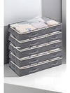 Gray Fabric Underwear Wardrobe Storage Organizer Box