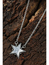 White Star Shape Pendant Chain Necklace