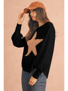 Apricot Studded Star Graphic Oversized Top