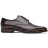 GREY ENZO Italian Calfskin Cap Toe Burnished Black