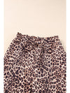 Desert Palm Boho Leopard Print Wide Leg Pants