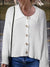 Collared Neck Button Down Long Sleeve Cardigan