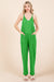 Culture Code Full Size Sleeveless Jumpsuit with Pockets - Cocoa Yacht Club