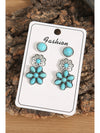 Sea Green 3 Pairs Boho Alloy Stud Earrings