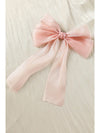 Apricot Pink Butterfly Bowknot Hair Clip