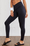 Black Arched Waist Seamless Active Leggings - Cocoa Yacht Club