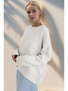 Basic Bae Round Neck Dropped Shoulder Sweater