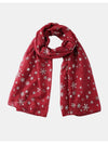 Thermal Snowflakes Polyester Scarf