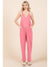 Culture Code Full Size Sleeveless Jumpsuit with Pockets - Cocoa Yacht Club