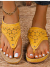 Cutout Toe Post PVC Sandals