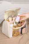 Beige TASTY Print Clear Makeup Bag