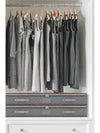 Gray Fabric Underwear Wardrobe Storage Organizer Box