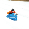Watersports Snow Tube Bobsled for Kids and Adults w Front Snow Shield